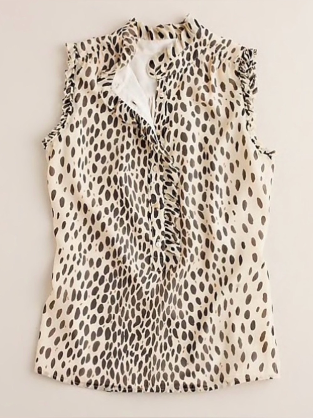 J CREW Natasha Wildcat Silk Top 6